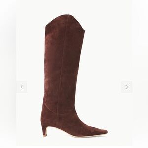 STAUD Wally Brown Suede Boot